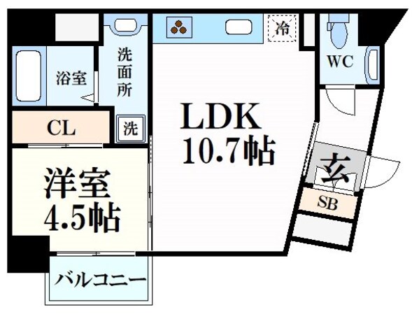 甲子園口駅 徒歩3分 5階の物件間取画像